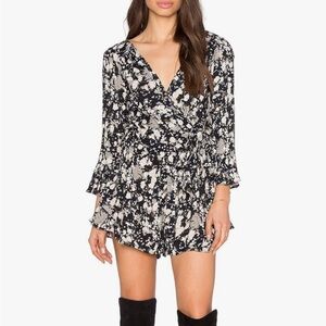 Free People Floral Romper  “All the right Ruffles”
